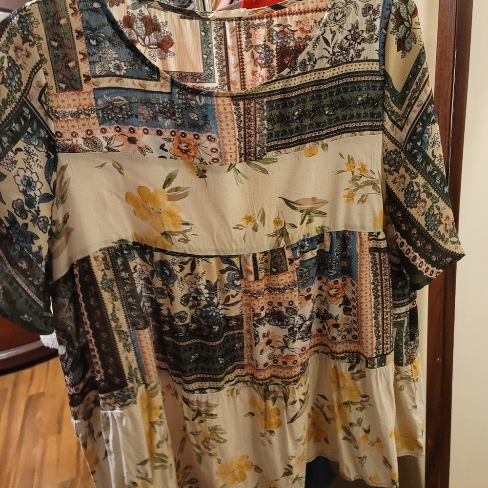 Peplum style tunic